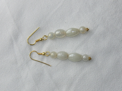 Ohrenringe Kristall weiss